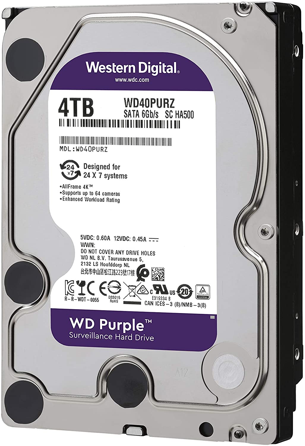 HDD WESTERN DIGITAL PURPLE 4TB